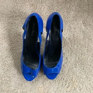 Micheal Antonio Bright Blue Heels